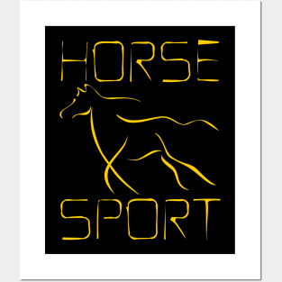 Horse Sport Discreet Drawing Birthday Gift Shirt 3 Posters and Art